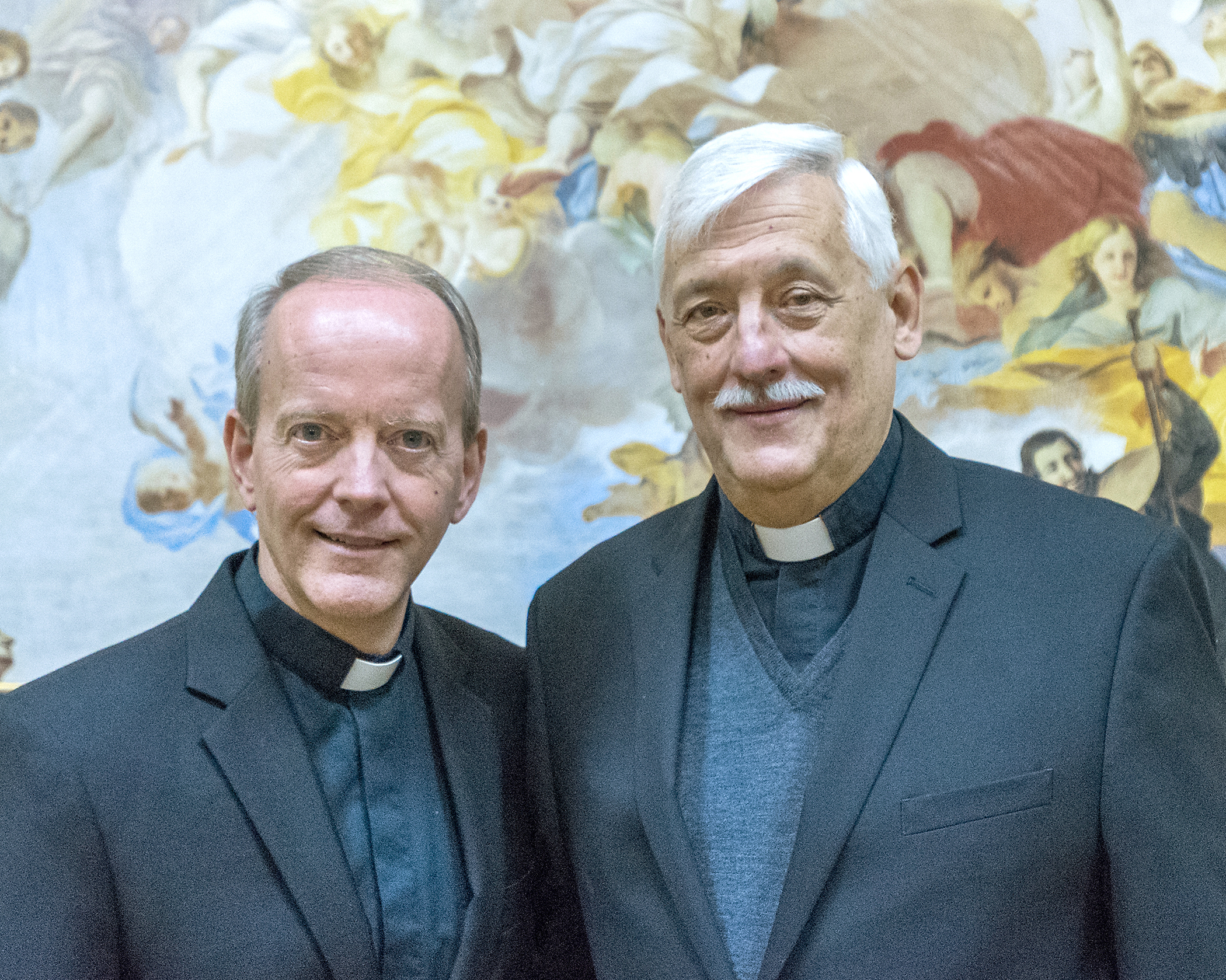 Very Rev. Robert M. Hussey, S.J. and Rev. Arturo Sosa, S.J. (Photo by Rev. Itua Egbor, S.J.)