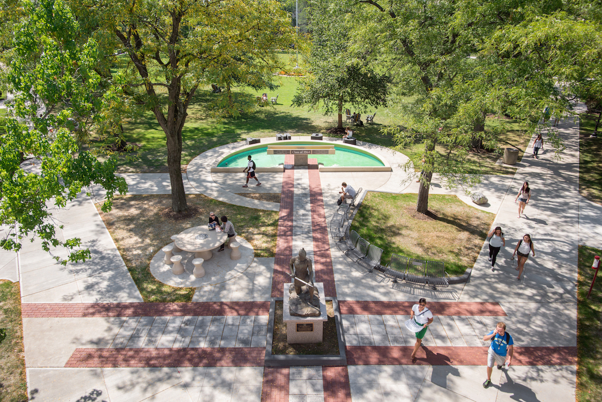 Saint Ignatius Plaza (photo by John Carroll University)