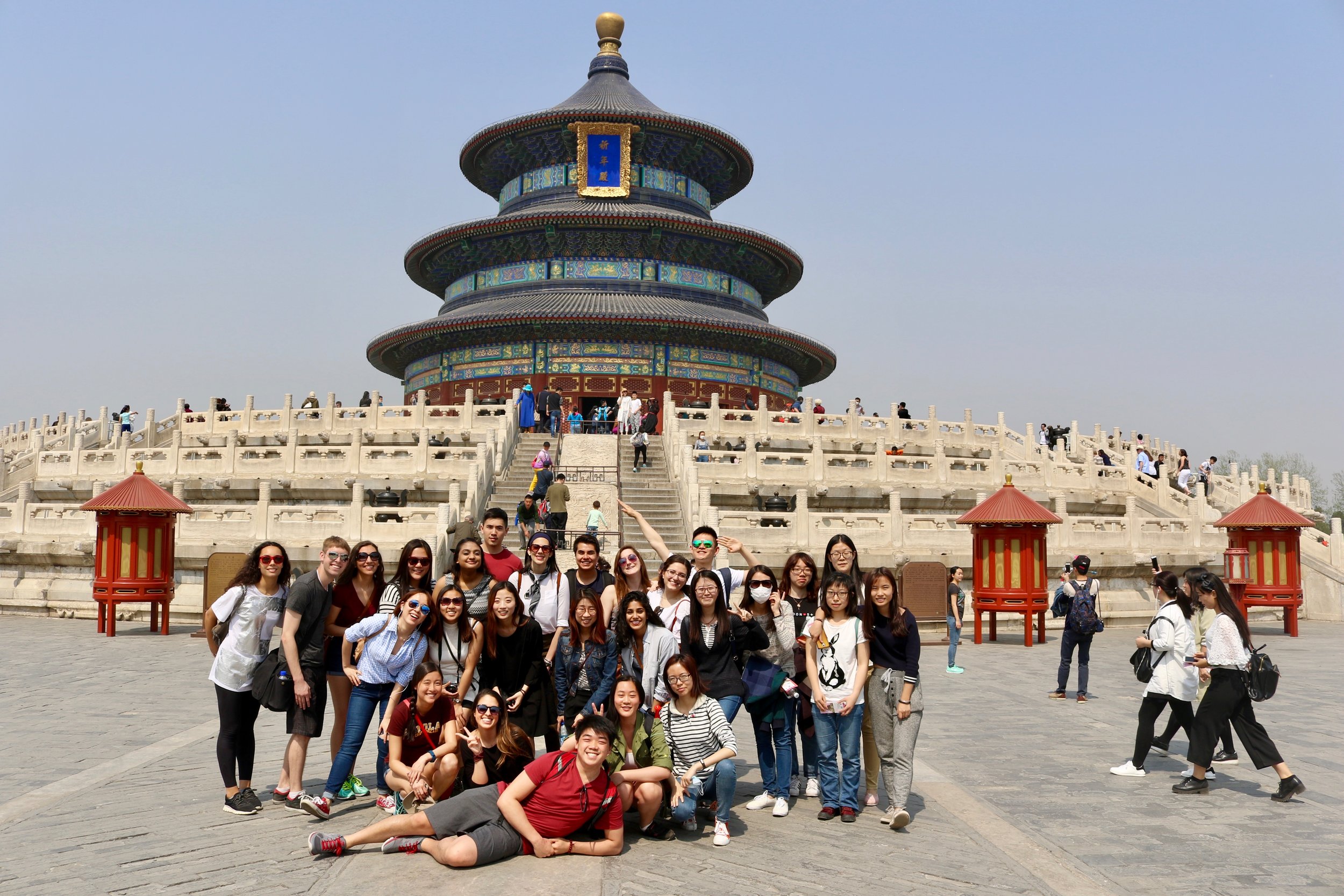 Students from the Beijing Center on a study excursion in China (Photo by The Beijing Center)