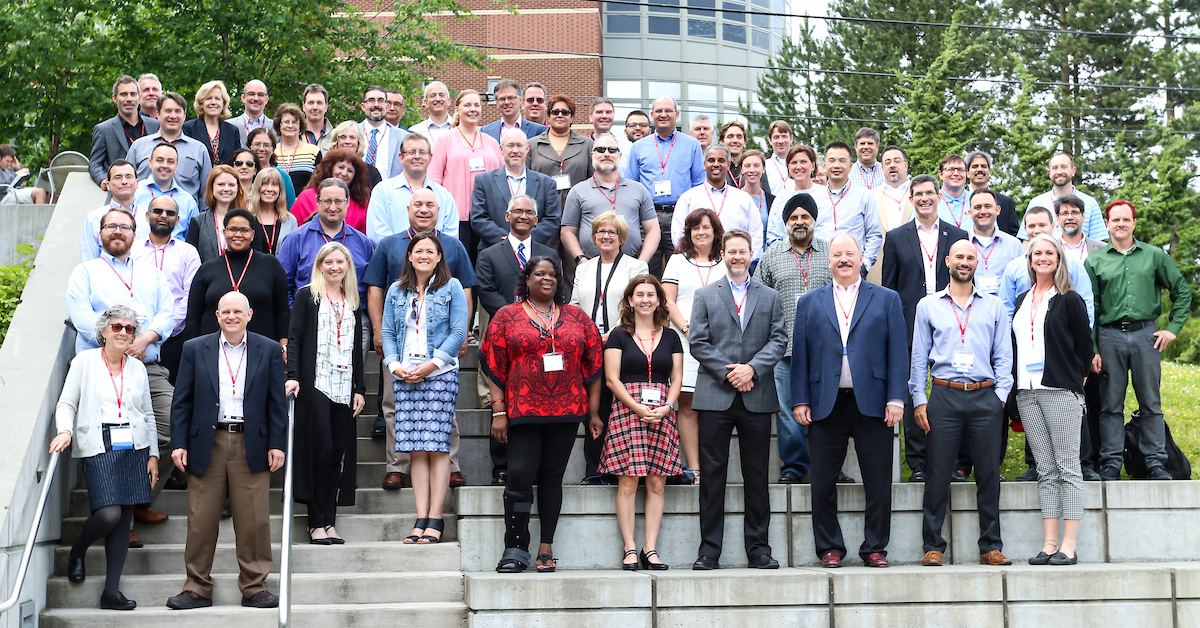 Attendees at the 2017 AJCU-CITM Conference at Seattle University (Photo courtesy of Christopher Van Liew, Seattle University)