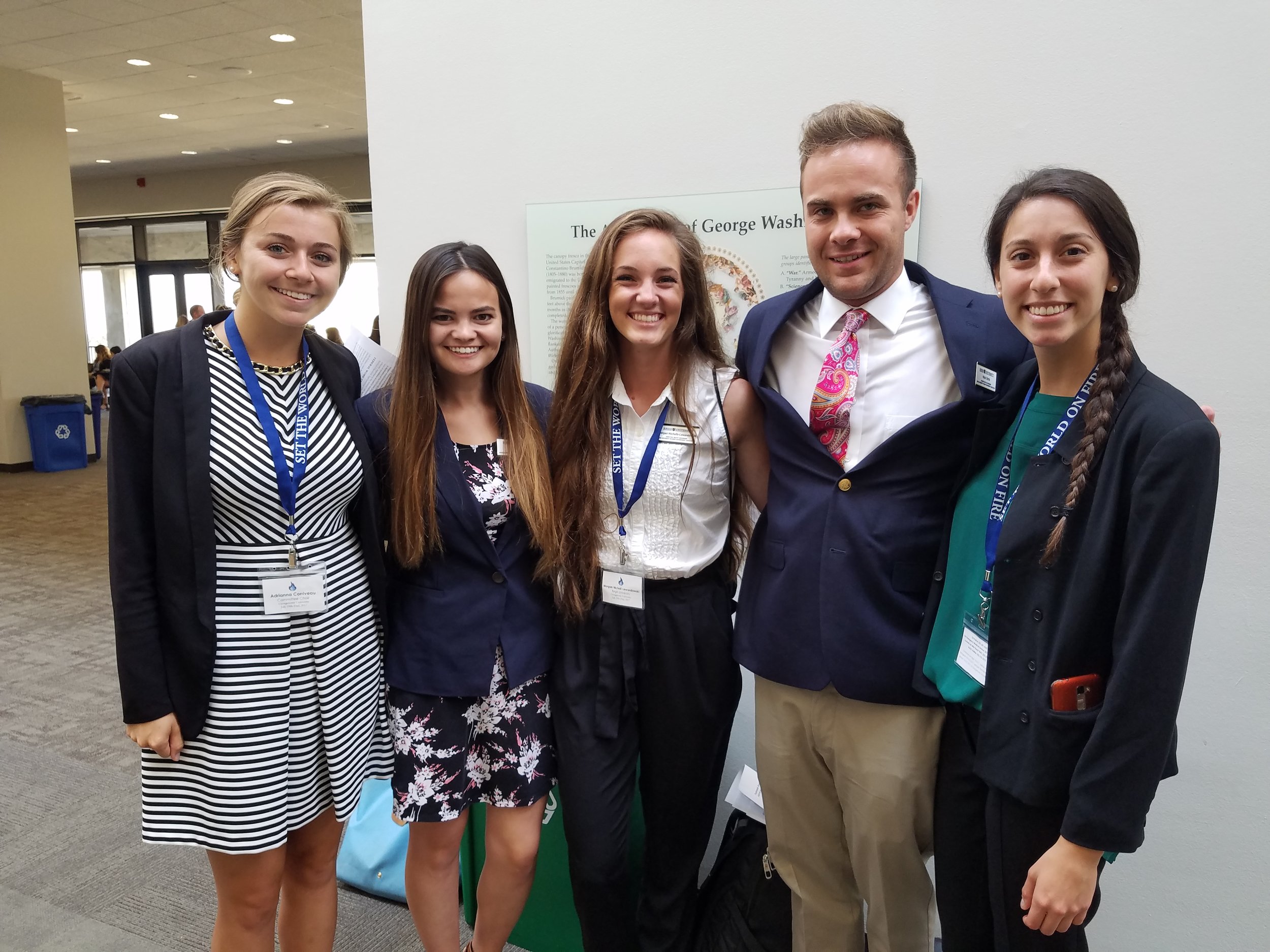 Jesuit Student leaders participated in Advocacy Day on Capitol Hill (Photo by Michael Wieczorek)