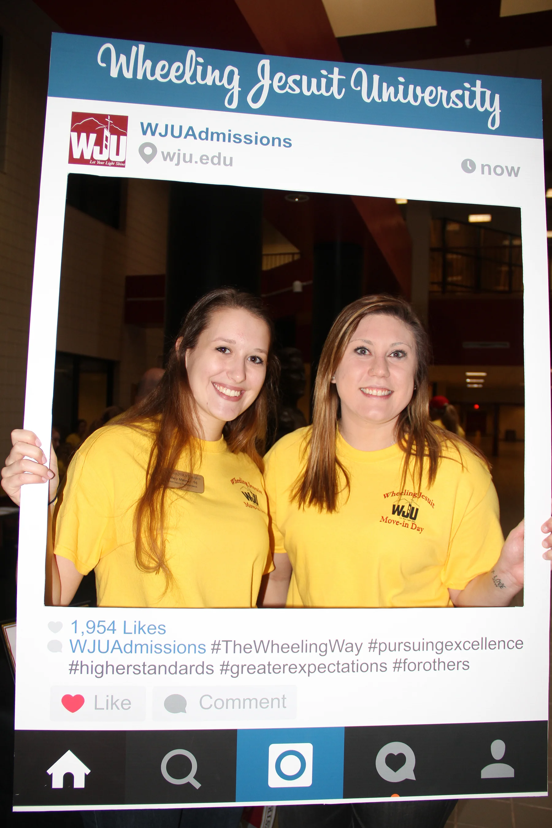 Admissions staff on move-in day at Wheeling Jesuit University (Wheeling, WV)