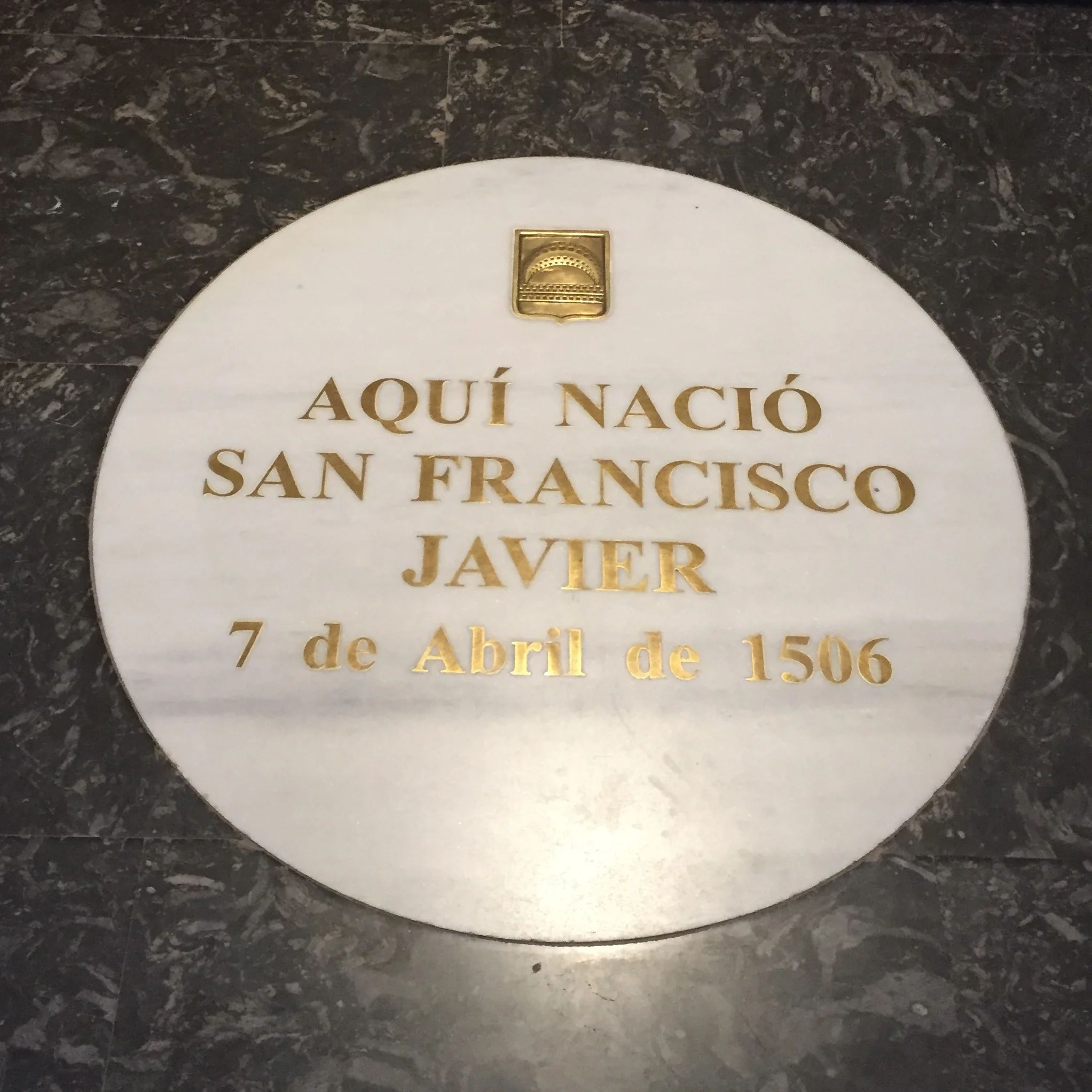 During their pilgrimage, the group visited the birthplace of St. Francis Xavier (photo courtesy of Loyola University Maryland)