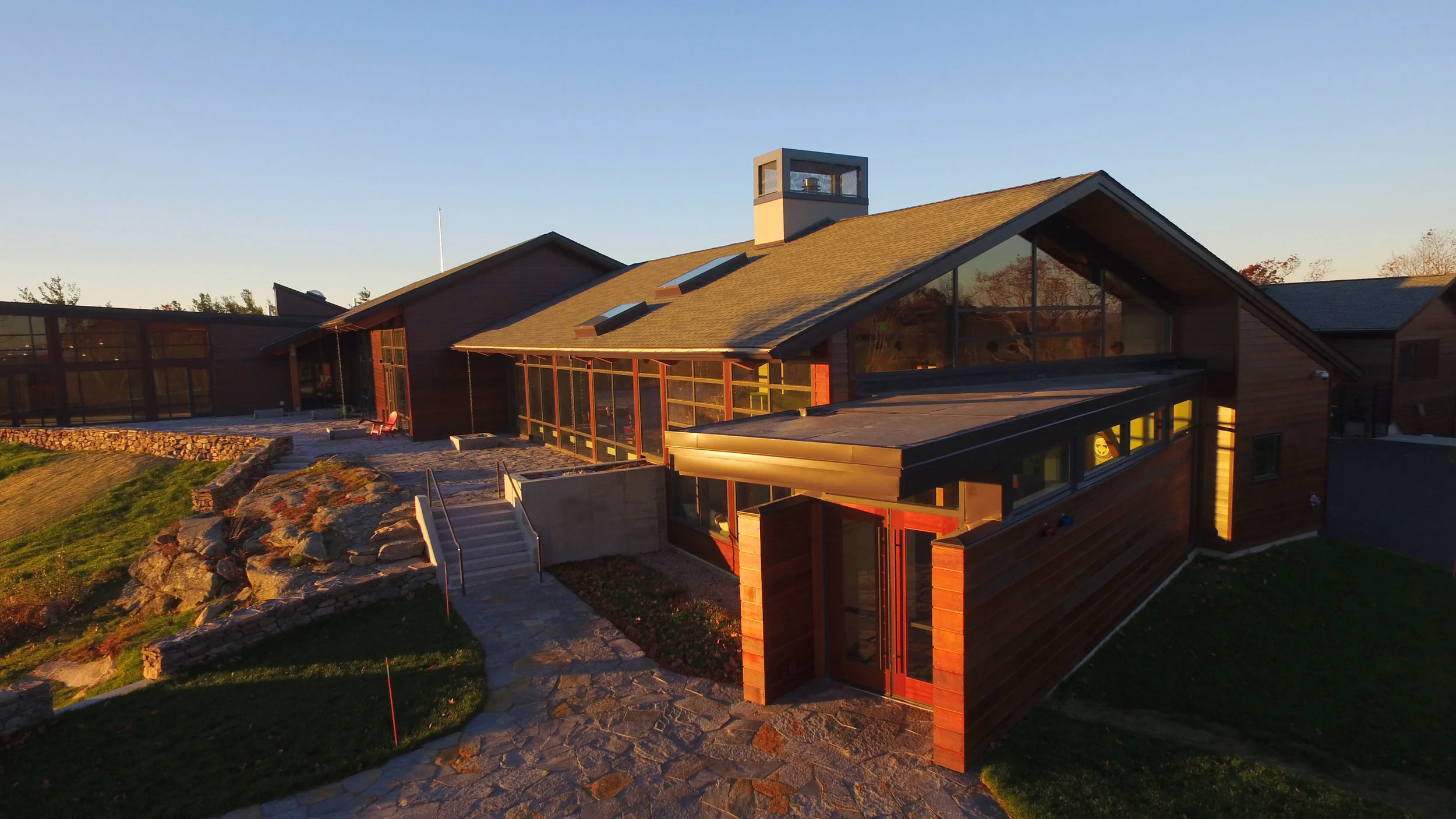Exterior of the Contemplative Center (photo by Tom Retigg for the College of the Holy Cross)