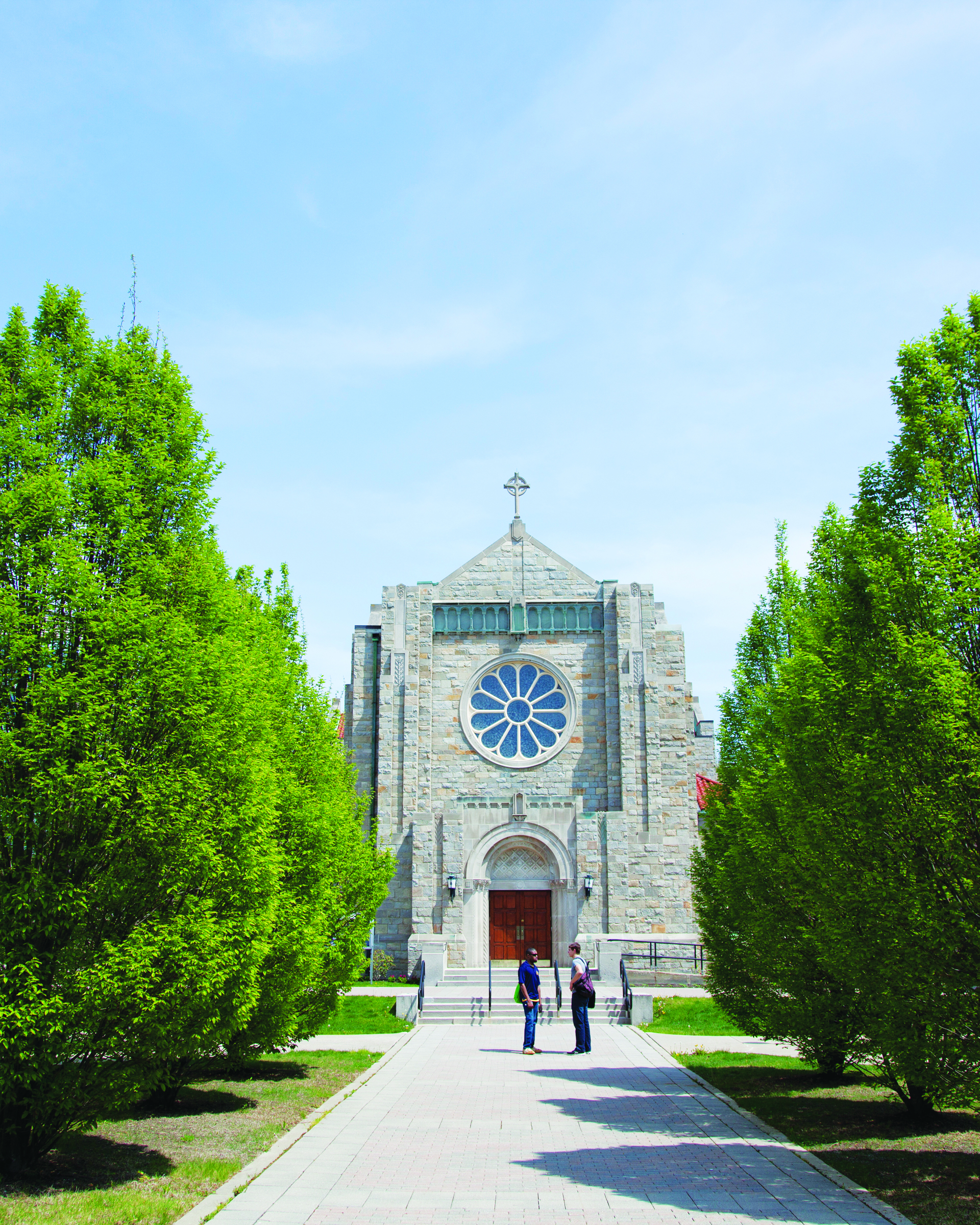 Walkway toward Christ the King Chapel (photo courtesy of Canisius College)
