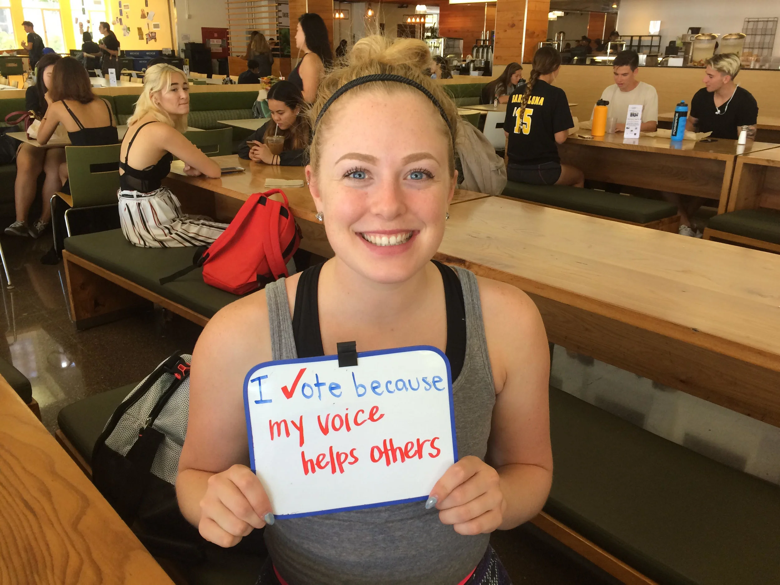 University of San Francisco students share their reasons to vote (photo by USF)