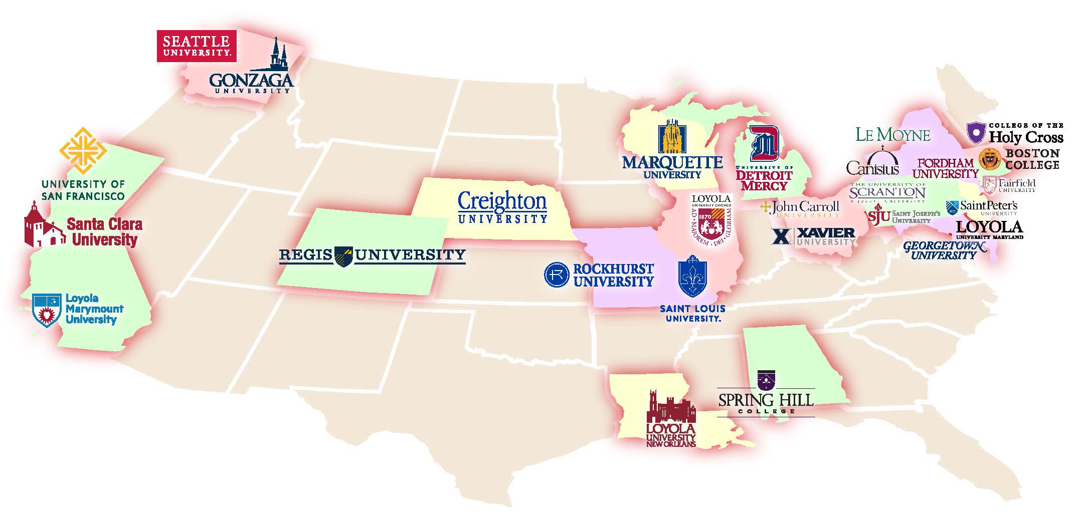 28 jesuit colleges