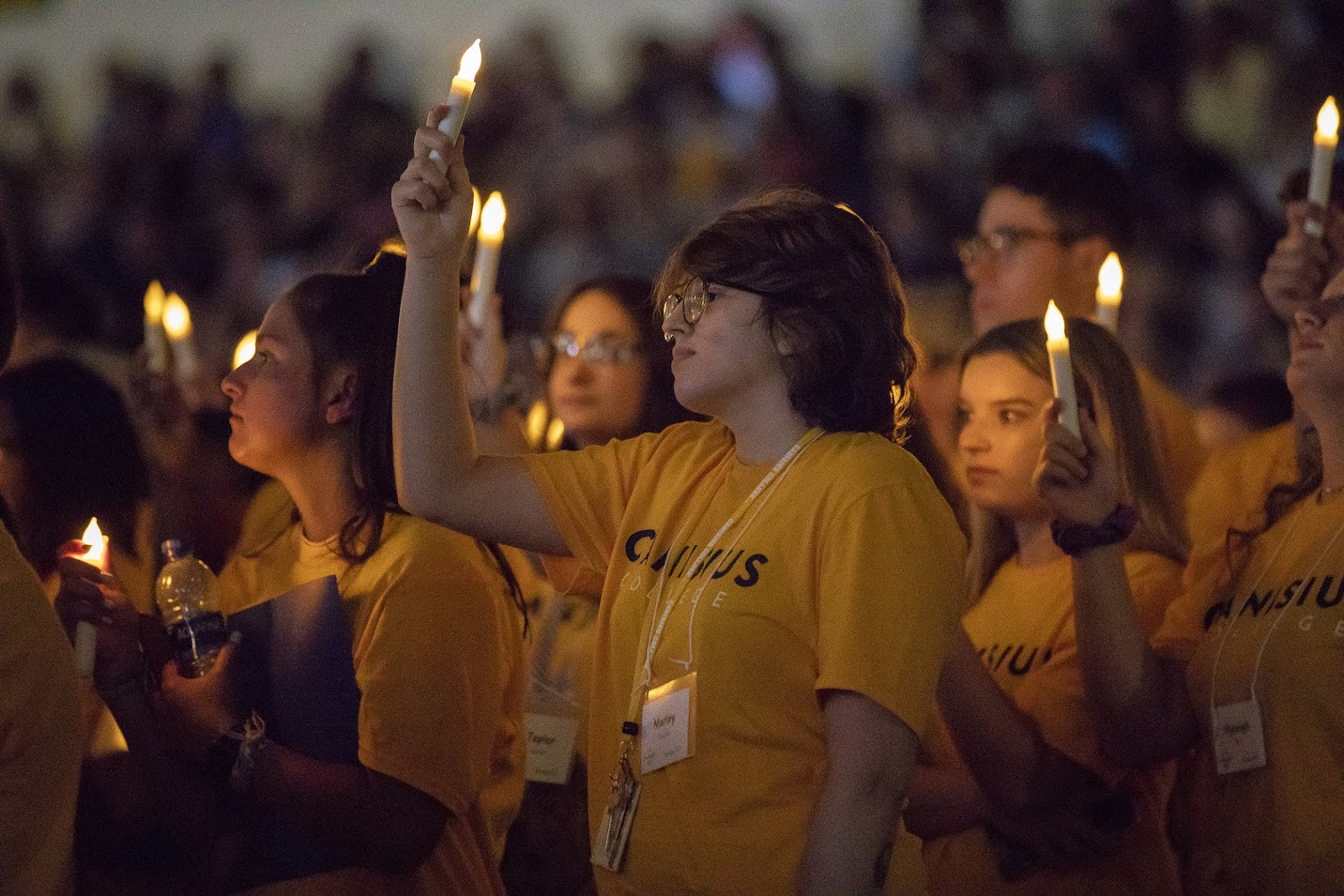 Students at Canisius College began their college career with a formal blessing from the College’s president and administration (photo by Canisius College)