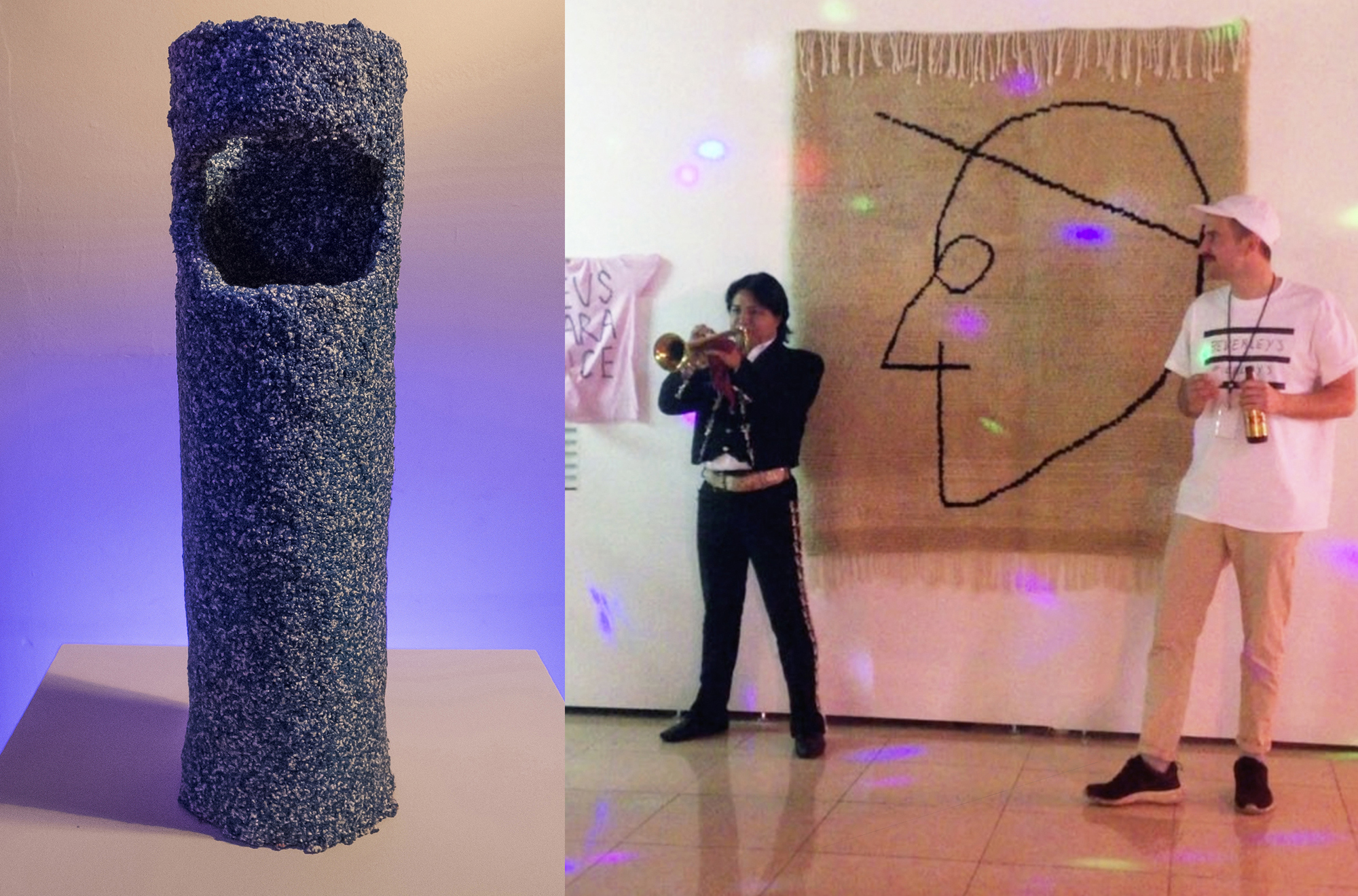 sculpture by Santiago Taccetti / carpet and performance by Josep Maynou