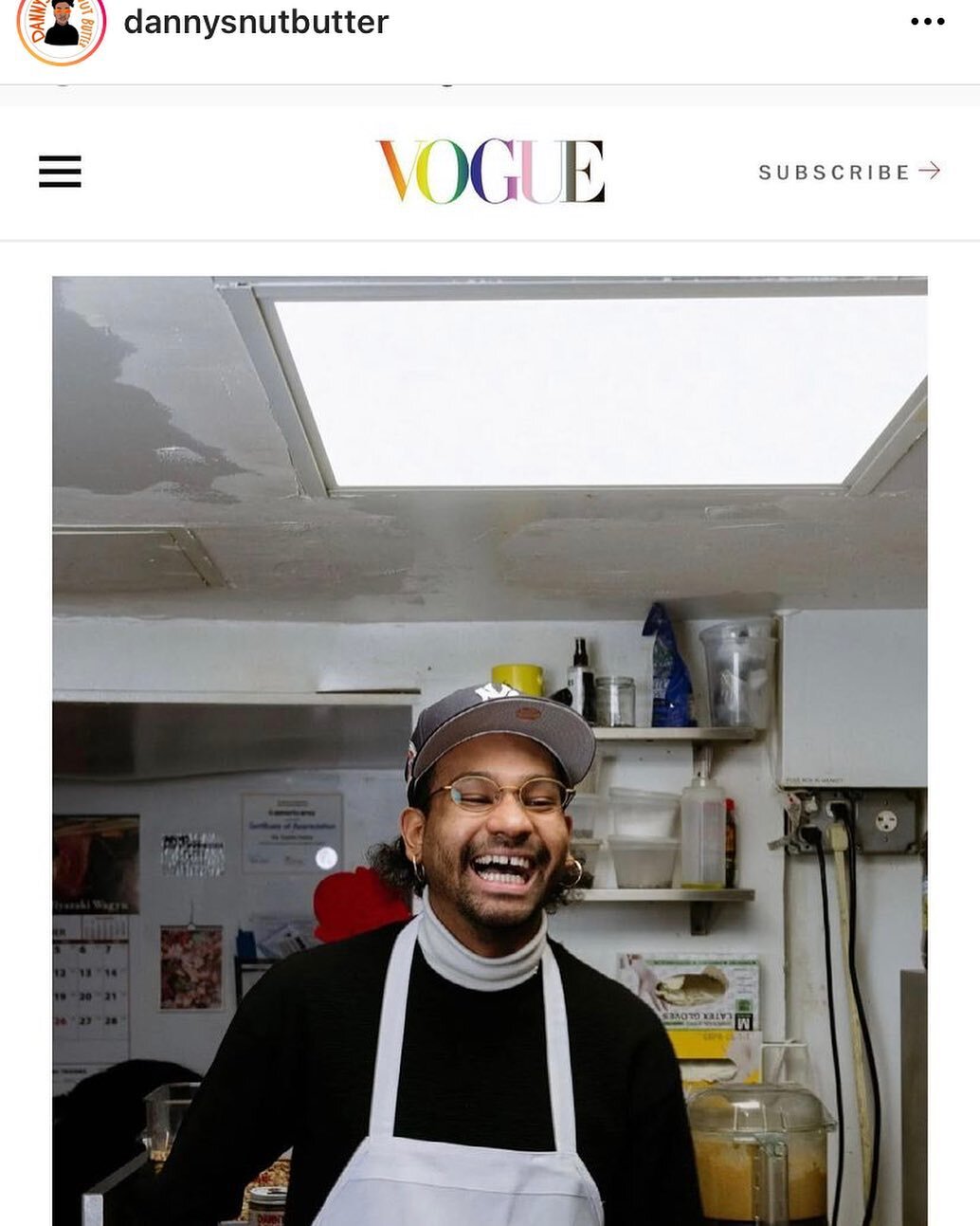 This is just the best!!!! Our &hearts;️🥜 Danny Castaneda @probablyourdaddy @dannysnutbutter in @voguemagazine 💥 always hustling, always making, always connecting 💥 BIGGEST LOVE to you Danny 💓💓💓💓 thank you @polonskyandfriends for recognizing