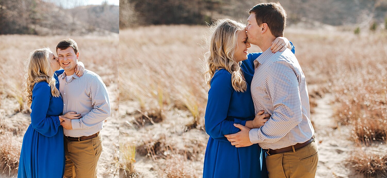 Erika Elijah Warren Dunes Natural light photographer engagement session bridgman michigan19.jpg