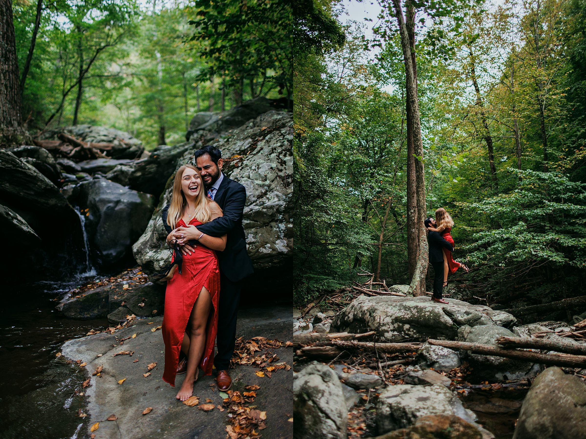 Shenandoah Waterfall Engagement Photography1.jpg