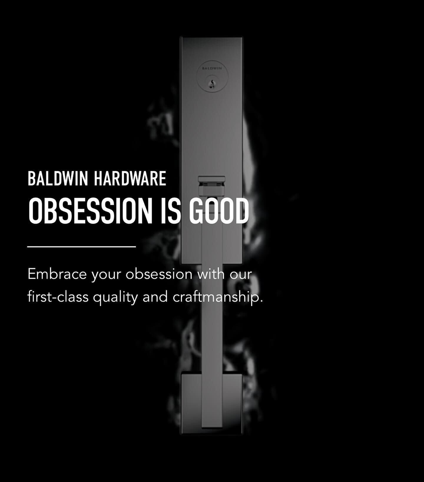 Baldwin hardware = obsession 🖤