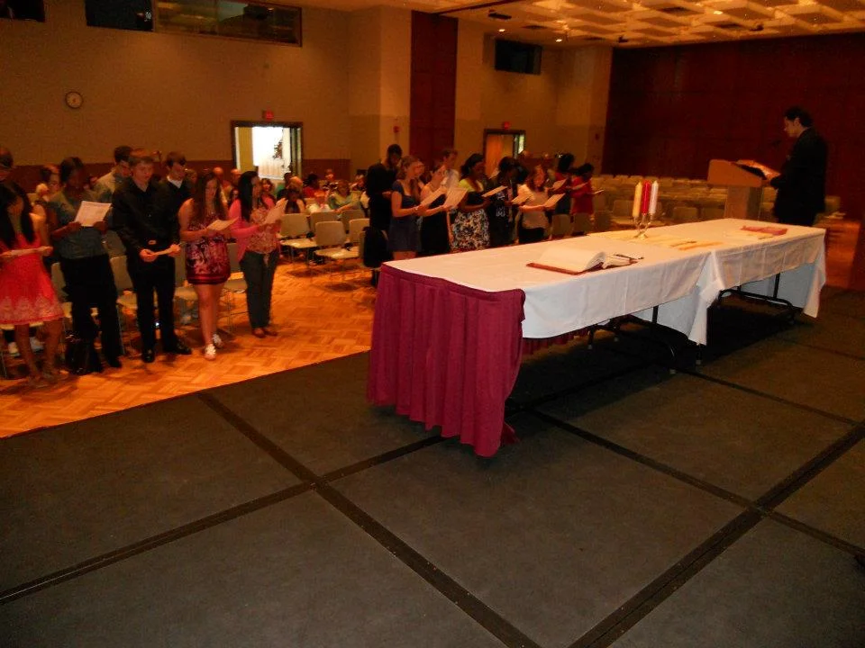 southern illinois university - carbondale members reciting the alpha lambda delta pledge
