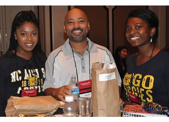 north carolina a&t students and advisor at alpha lambda delta's annual leadership conference
