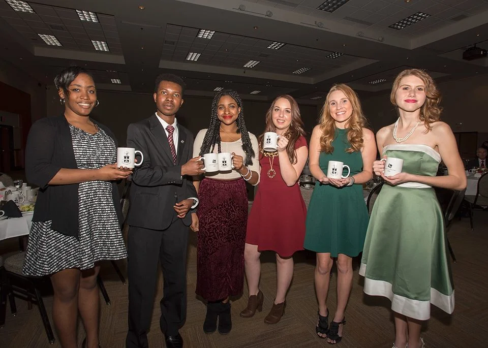 sam houston state university's officers at their 45th anniversary banquet