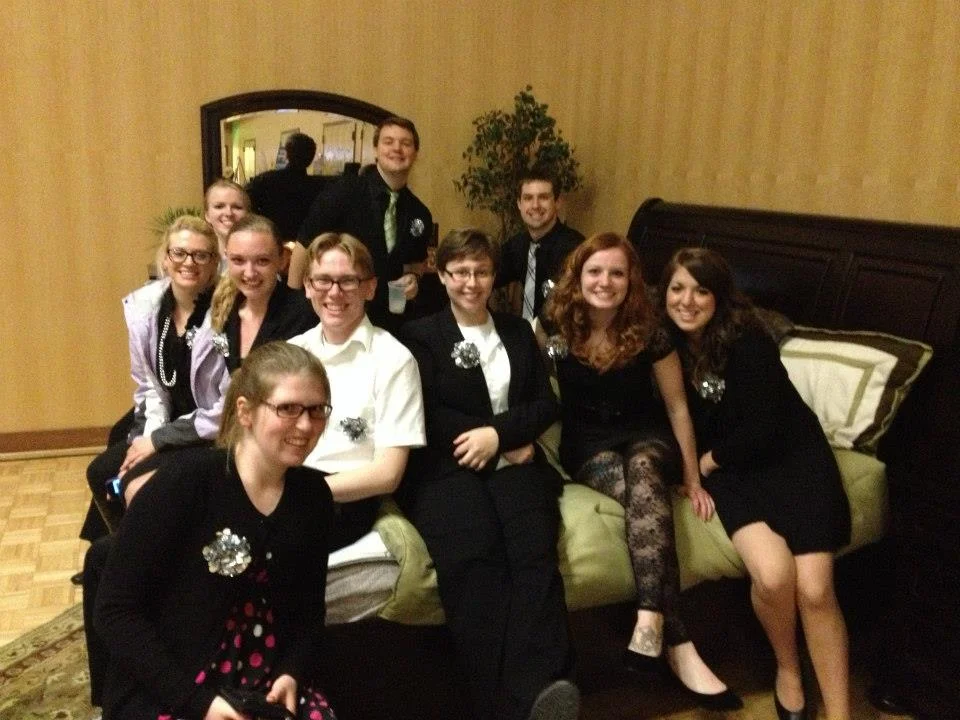 central washington university ald members at a gala