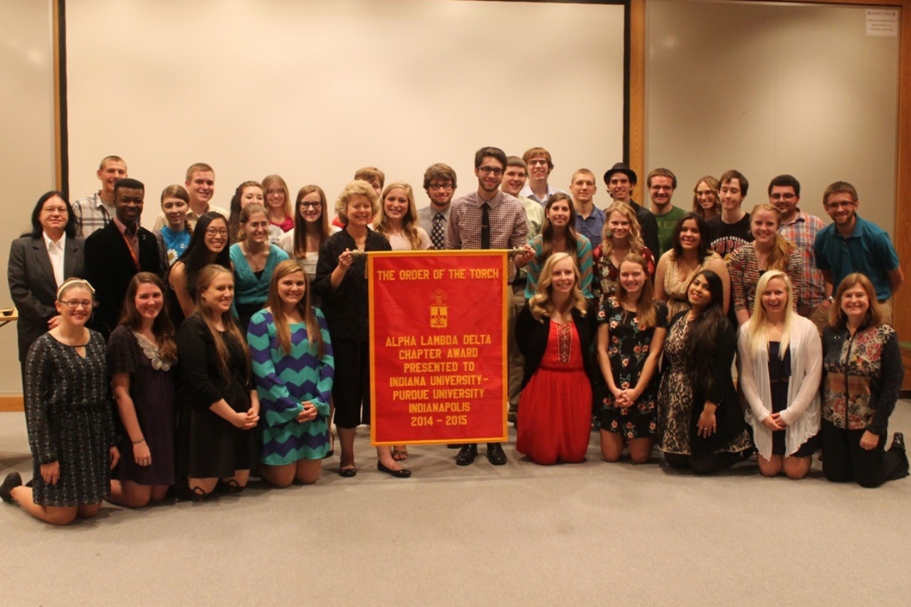 indiana university - purdue university indianapolis receiving their order of the torch award