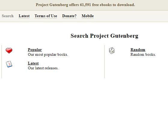 Gutenberg's Free Ebooks