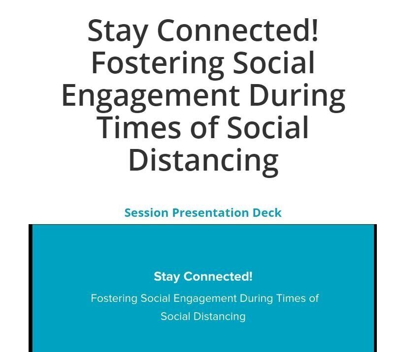 Fostering Social Engagement