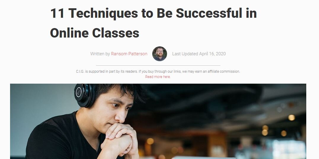 Techniques to Succeed Online