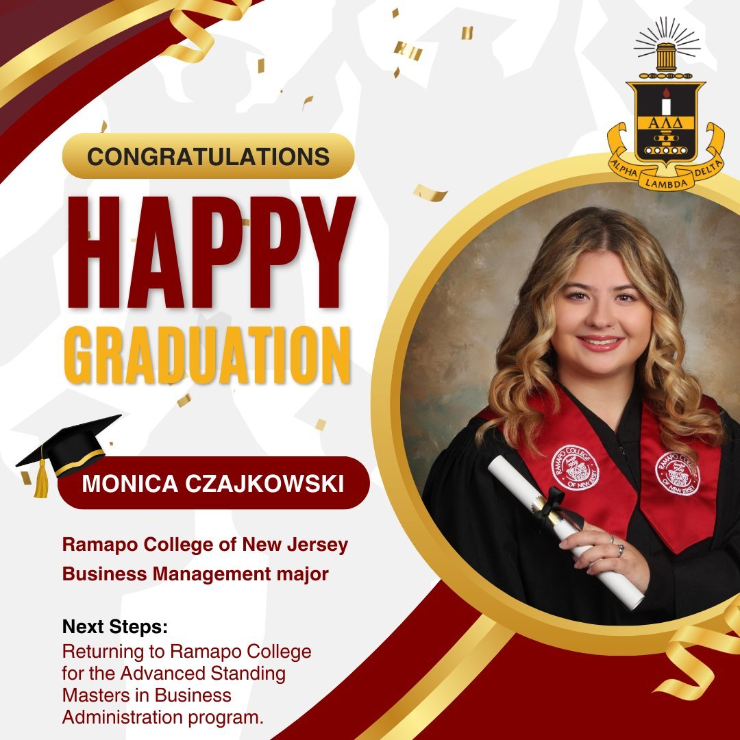 Congratulations on your upcoming graduation, Monica! #ALDgrad
@monicaczaji 
@ramapocolllegenj
@rcnjald

ALD Graduates - we&rsquo;d love to spotlight you! Submit your spotlight info at tinyurl.com/aldgradupdate.