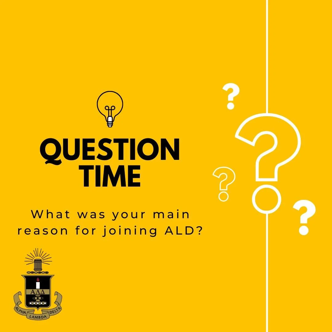 If you could only give one, what was your main reason for joining ALD?