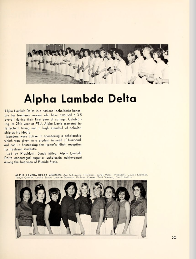 FSU Tally-Ho 1967 yearbook page