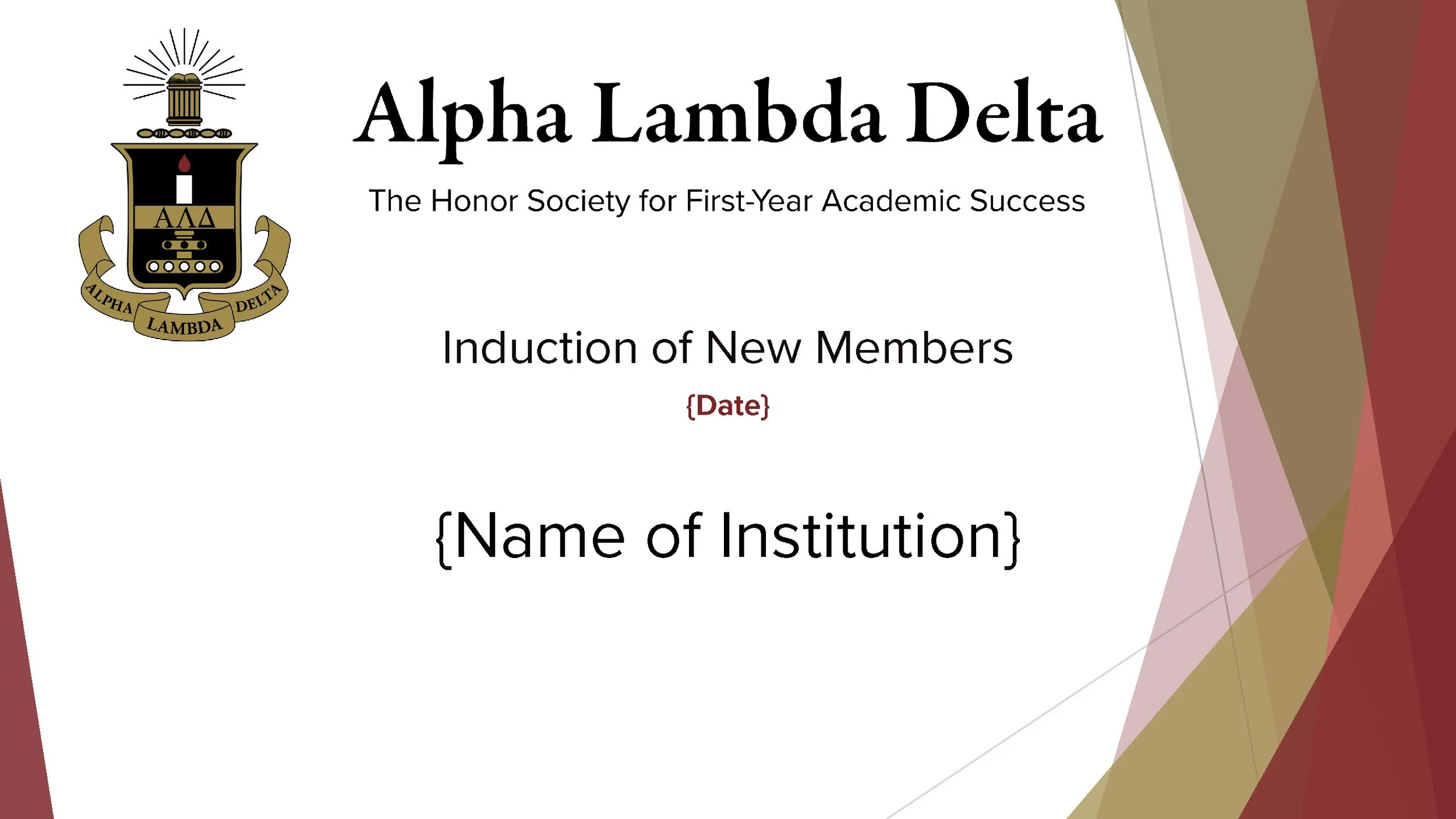 Alpha Lambda Delta's Online Induction Ceremony Guide — Alpha Lambda Delta
