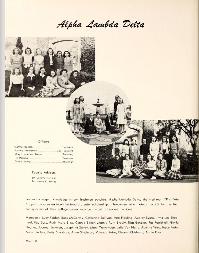 FSU Flastacowo 1946 yearbook page