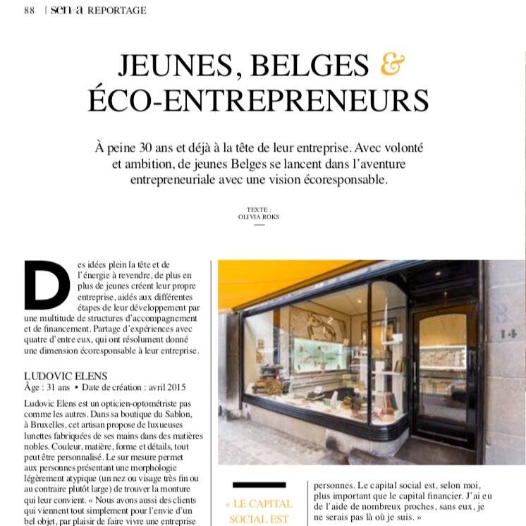 Young, Belgian and eco entrepreneurs