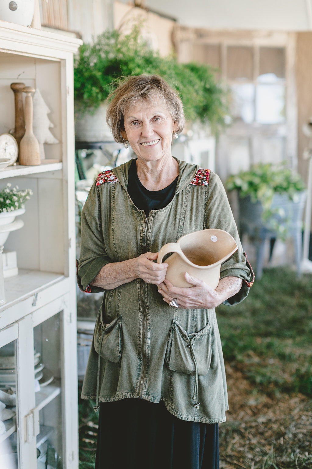 A crowd favorite, Judy Hill, in her booth!