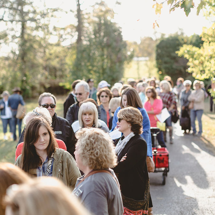 The crowd at the City Farmhouse Pop-Up Fair located in Franklin, TN