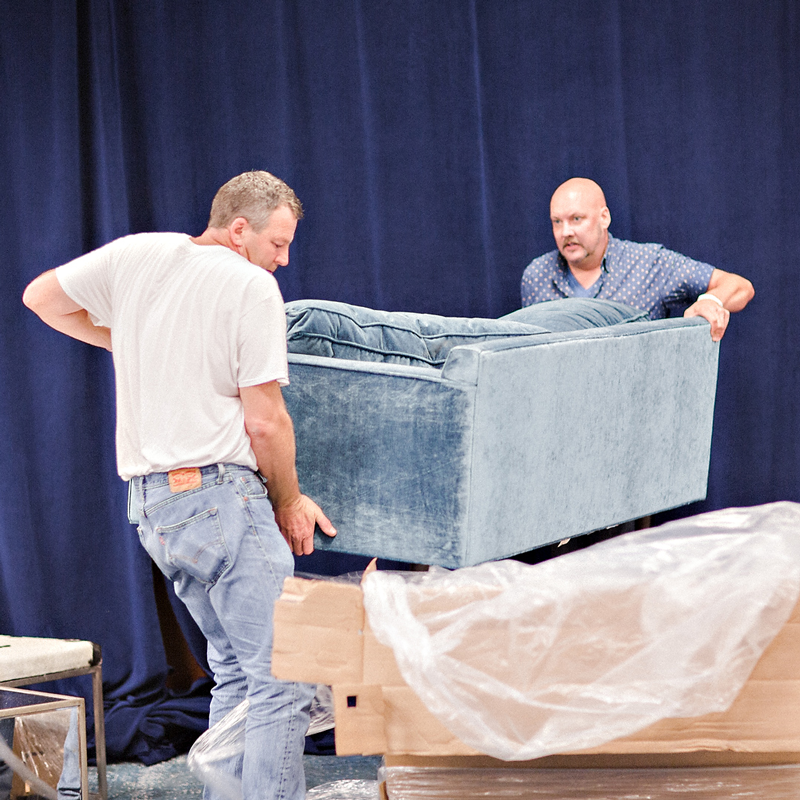 David Leggett and Jason Counce decorating job for CMA Fest