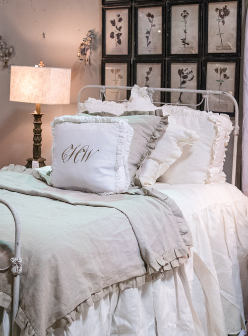 Carolyn Westbrooks booth features an antique bed at the City Farmhouse Pop Up Fair | June 2017 | Franklin, TN