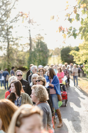 Crowds at the October City Farmhouse Pop Up Fair