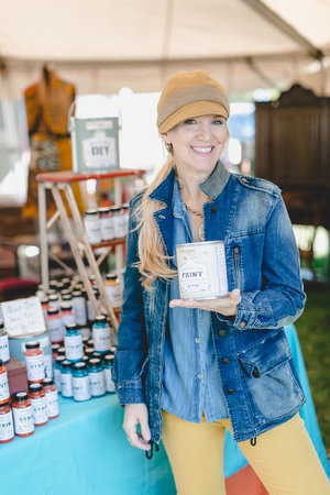 Vendor having fun at the City Farmhouse Pop Up Fair | Franklin, TN