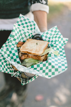 Sandwiches and more at the food trucks at the City Farmhouse Pop Up Fair | Franklin, TN