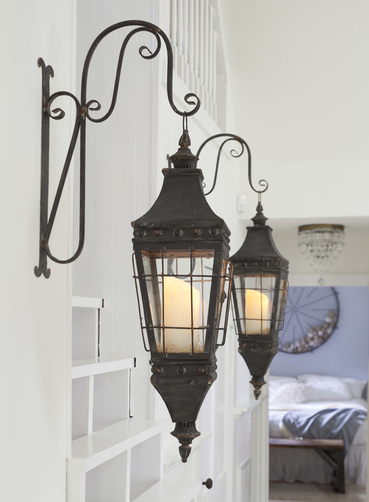 Lantern's from JJ Ashley hang in the Storybook Cottage | City Farmhouse