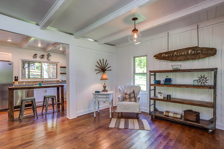 Antiques fill the space at The Nest, a VRBO in Franklin, TN | Interior Designer: Kim Leggett 