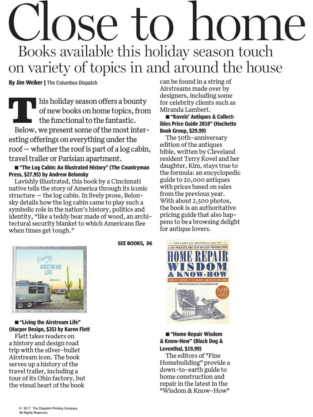 Close to home - The Columbus Dispatch Article