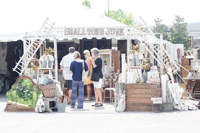 Small Town Junk's booth at the City Farmhouse Pop Up Fair