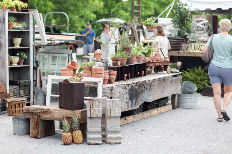 Curated antiques at the City Farmhouse Pop Up Fair