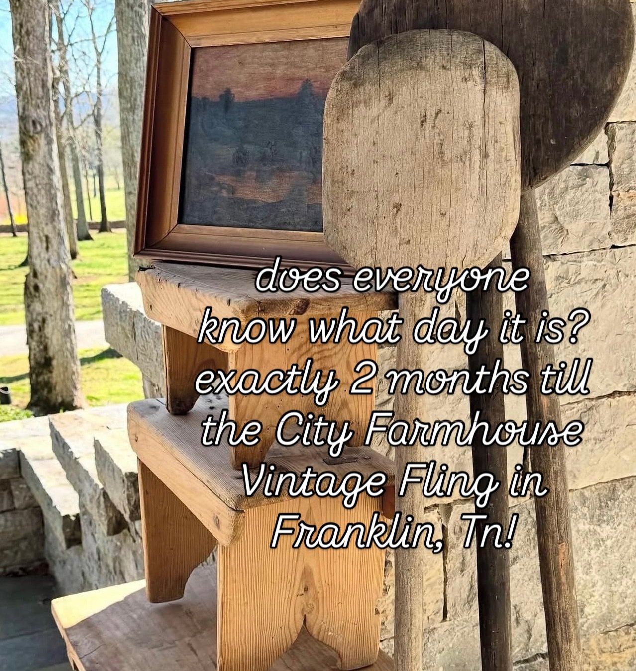 🎉 And &hellip; the excitement begins from here on out!! 🎉 Today marks exactly 2 months till we all will be yakking, giggling, sipping and shopping with 40 amazing vendors in the gorgeous Bicentennial Park in Downtown Franklin TN; from local vendors