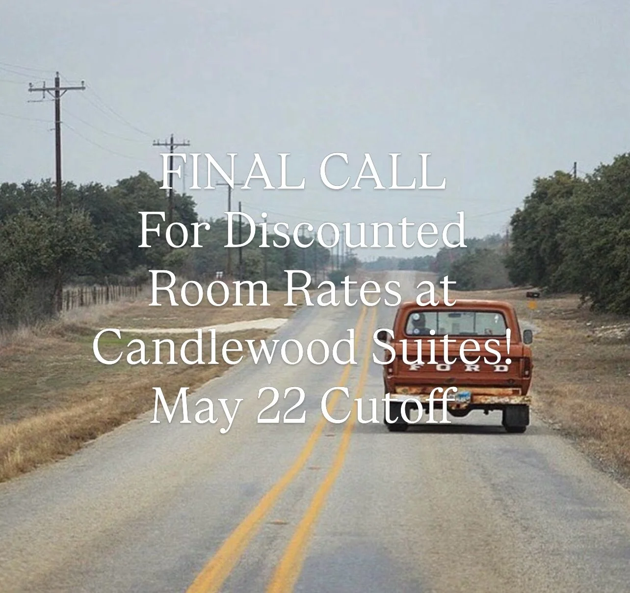 Road tripping it to shop the City Farmhouse Vintage Fling? Discounted hotel rates at Candlewood Suites 2 miles from the show ends Friday, May 22!! Link to the booking page can be found at the link in the bio. See you soon!