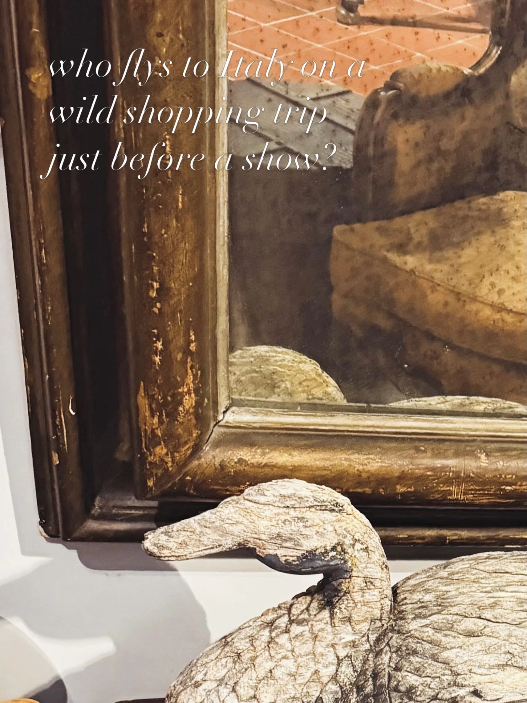 Who flys to Italy on a wild shopping trip and returns the night before load in at the City Farmhouse Vintage Fling? Wonder Woman @virginiarichardsonantiques that&rsquo;s who! What will she have stuffed in those suitcases? Find out next weekend at the