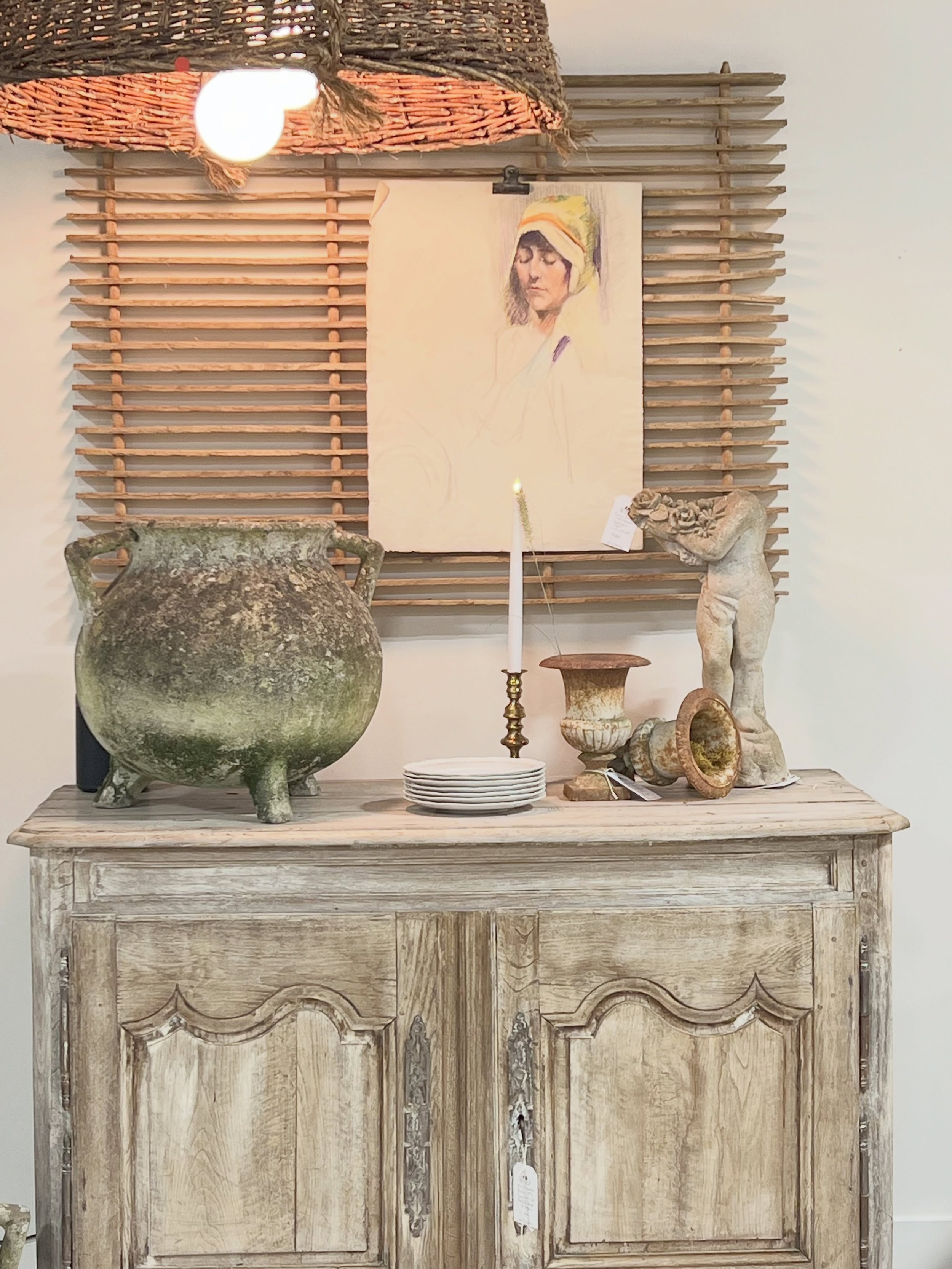 The light is sold, but everything else in this photo is still available! Shop the new City Farmhouse warehouse/showroom this Friday July 31, &amp; Saturday August 1st. After this weekend we are flipping it back to our classic MONTHLY 
POP-UP model fr