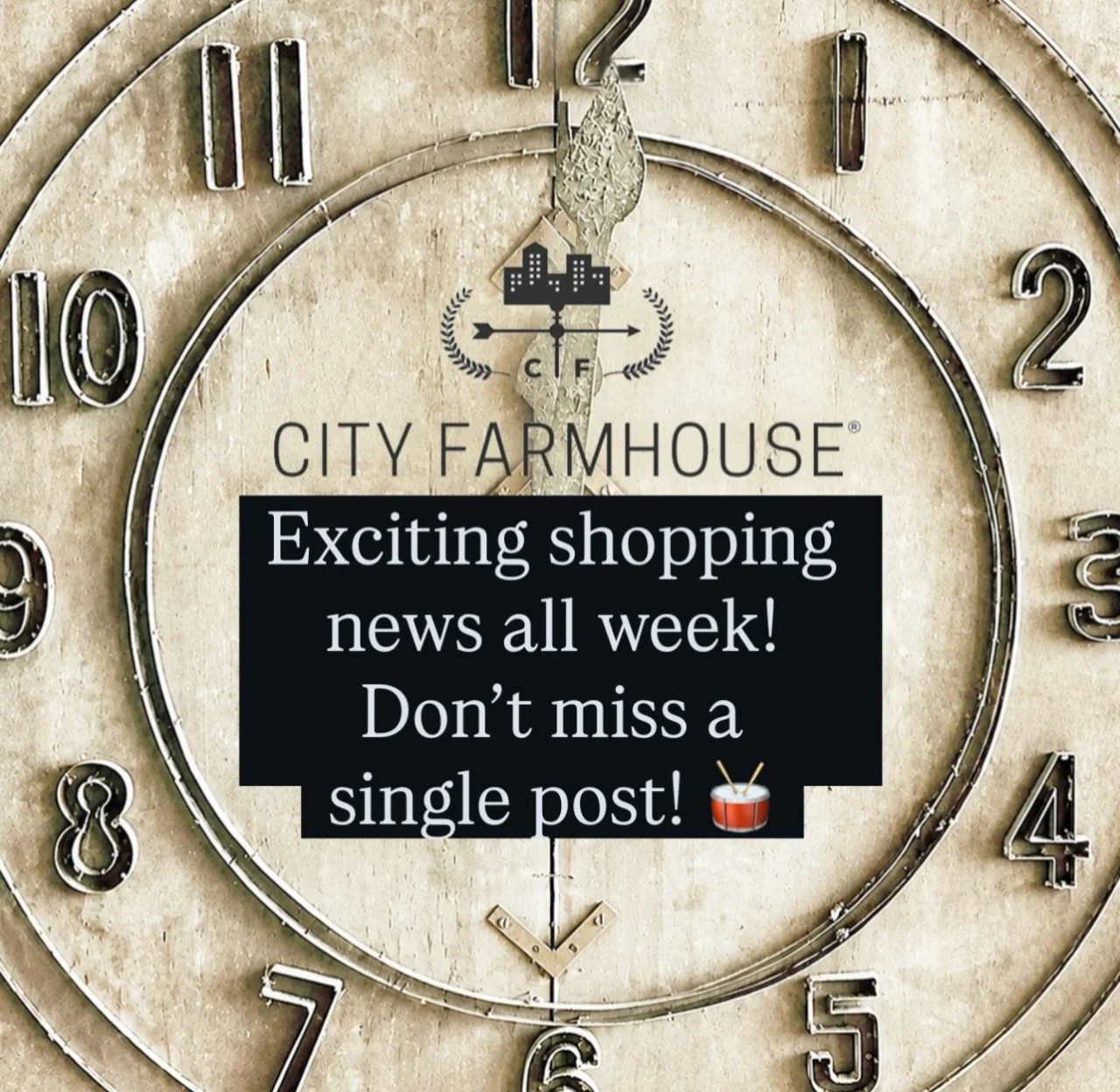 🥁 Drum Roll 🥁 Holiday Shopping is ON! Mark your calendars for not to miss dates! Don&rsquo;t miss a single post (turn on notifications) because we are sharing so many amazing discoveries from the City Farmhouse Warehouse/Showroom + the Legendary Ci