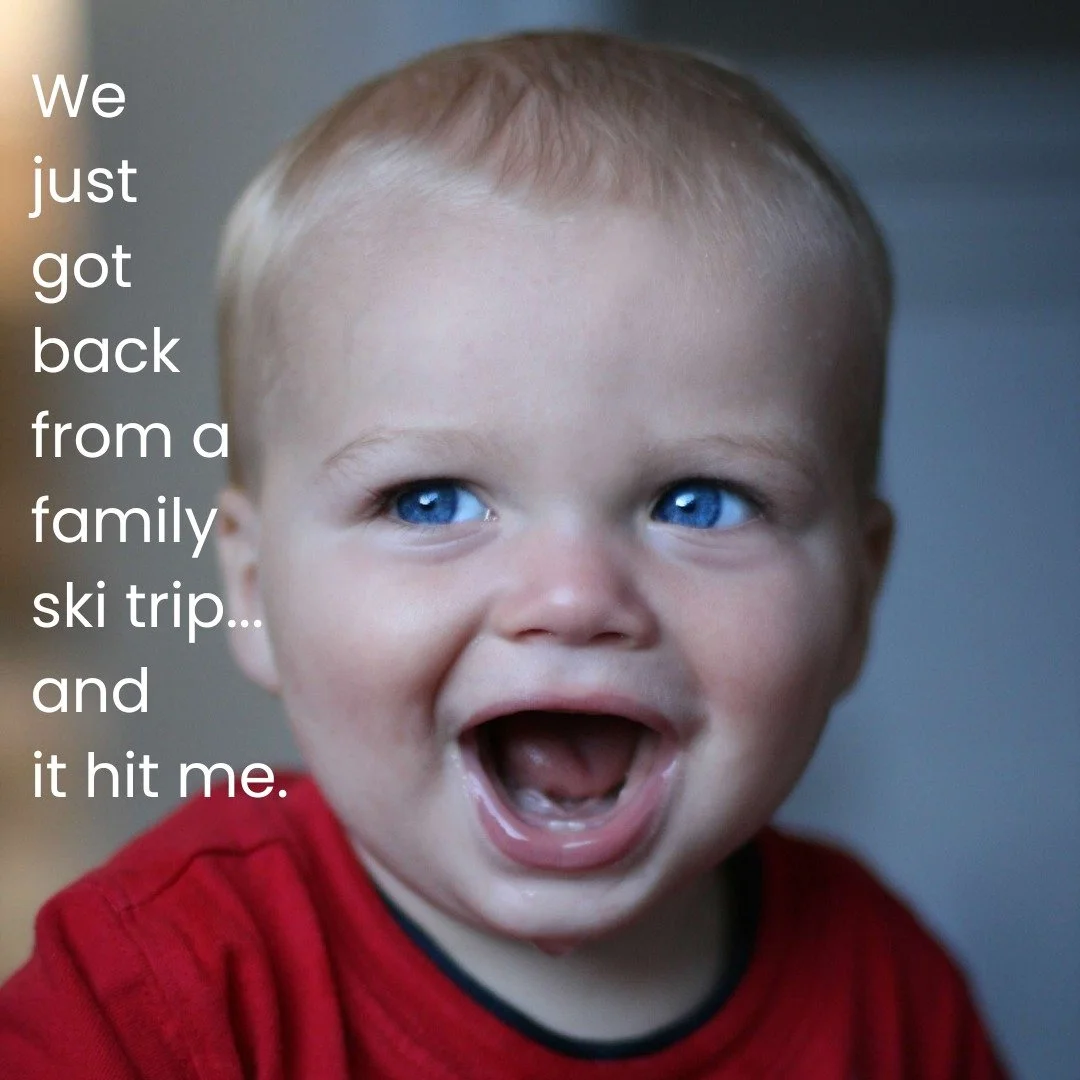 We just got back from a family ski trip and it hit me&hellip;

Junior year feels different.

We&rsquo;re talking about &ldquo;last year.&rdquo; Senior schedules. College. What&rsquo;s next.

I&rsquo;m so proud of the person he&rsquo;s becoming, and I