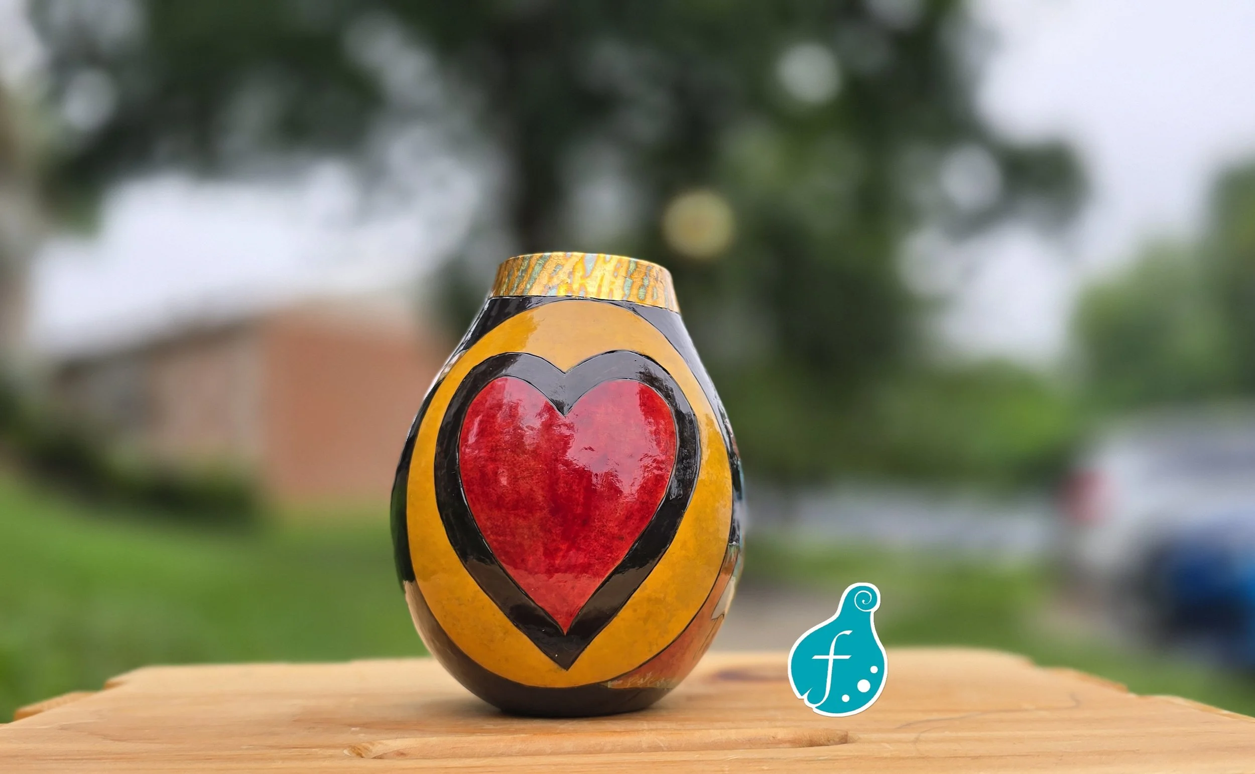 My Sisters’ Heart Gourd Sculpture